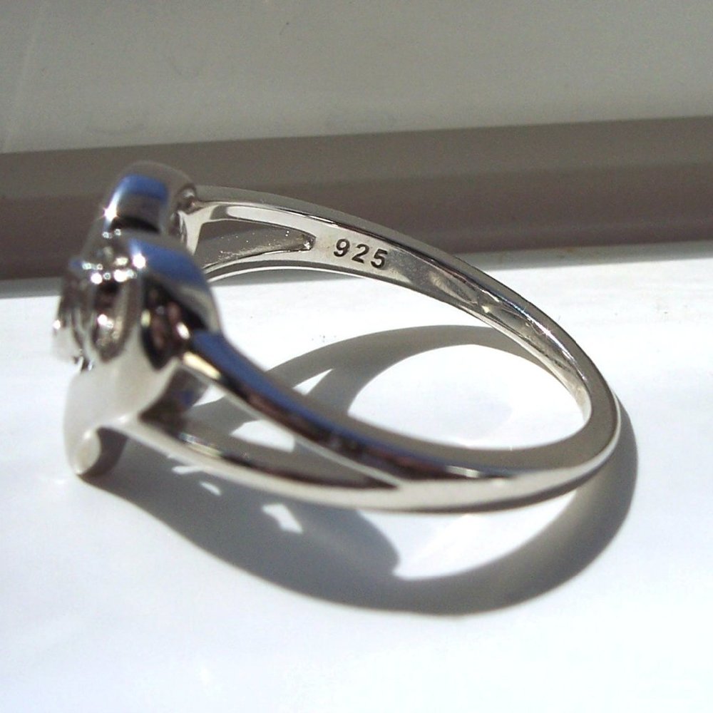 925 STERLING SILVER Mom Mother's Day Heart Ring - Picture 9 of 16